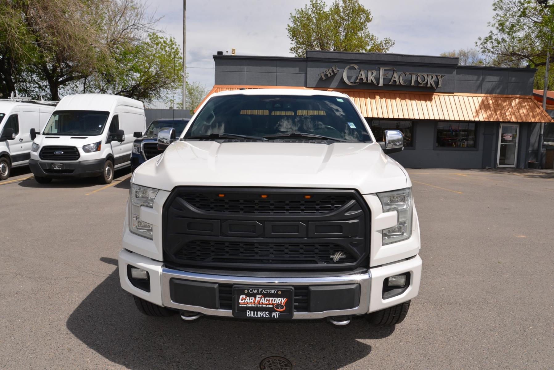 2015 White Platinum Metallic /Black Leather Ford F-150 Platinum FX4 (1FTFW1EG5FF) with an 3.5 Ecocoost Twin Turbo V6 engine, 6-Speed Automatic transmission, located at 4562 State Avenue, Billings, MT, 59101, (406) 896-9833, 45.769516, -108.526772 - 2015 Ford F-150 Platinum SuperCrew 6.5-ft. Bed 4WD - Extra clean! 3.5L V6 Ecoboost Twin Turbo Engine - 6 speed automatic transmission - 4WD - 135,146 miles - Inspected and serviced - copy of inspection and work performed as well as a full vehicle history report provided Platinum Series - cli - Photo #2